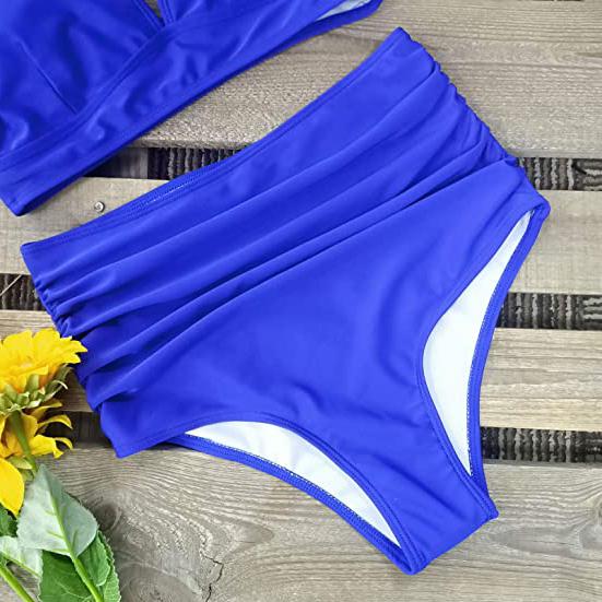 Sporlike Women Ruffle High Waist Swimsuit